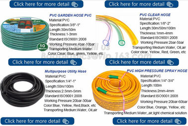 Transparent PVC Spiral Pipe Plastic Hose With Spring Steel Wire Reinforcement