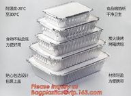 With paper lids clear lids FDA certificate food grade disposable 700 1000ml 1200ml 7" 8" 9" aluminum foil food BAGEASE