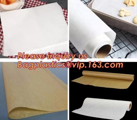 Household Silicone Coated or Uncoated Vegetable Parchment Baking Paper with Aluminum Foil Roll and sheet bagplastics pac