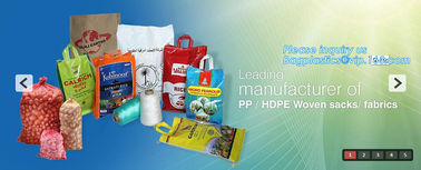 net bag with drawstring, woven bag with liner, bag wiht gueests, UV stable packing bag, shopping bag, BAGPLASTICS, PACK