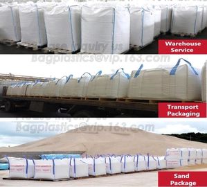 Type A polypropylene fibc big bag recycle jumbo super big bags 1500 fabric woven bulk fertilizer pe liner pp jumbo bags