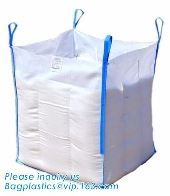 PP Woven Bag Big Bag with Open Top and Flat Bottom for Sand/Rock/Gravel,PP woven FIBC big jumbo bag for storing & transp