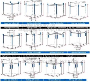 2000KG Large Capacity PP Woven Big Bags,PP Woven Bulk jumbo Bag used pp jumbo bags supplier PP big white used scrap mixe