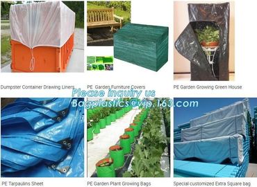 Environmental 6 Mil Drawstring Dumpster Container Liners,6Mil Drawstring Open Top Dumpster Container Liners, BAGPLASTICS