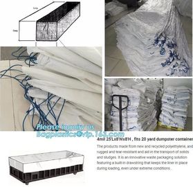 PP Fabric Waterproof Inexpensive Bulk Dumpster Container Liners,Polyethylene Woven Fabric Customized Dumpster Container