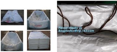 6Mil Drawstring White Waterproof Dumpster Container Liners,Recycled PE Dumpster Container Liners For Garbage Disposable