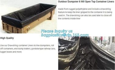 Transparent Open Top 8mil Roll Off Container Liners,6 Mil Waterproof Open Top Roll Off Container Liners,Outdoor Dumpster