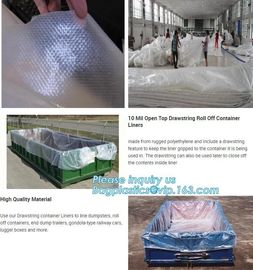 Transparent Open Top 8mil Roll Off Container Liners,6 Mil Waterproof Open Top Roll Off Container Liners,Outdoor Dumpster