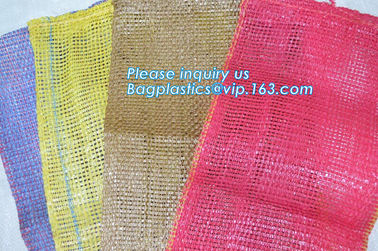 custom label vegetable onion potato raschel tubular mesh net bags,PE/PP hot sale good quality leno raschel mesh bags pac