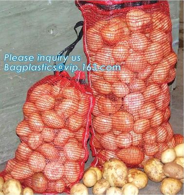 PE raschel mesh net bag,Fruit Vegetable Potato Bag / PP PE Mesh Bag / Raschel Leno Mesh Bag for Packing onions potatoes