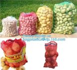 45*75cm Orange Russia PE Knitted plastic raschel leno mesh packing bags for Agriculture fruit vegetable onion garlic cab