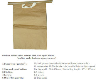 CHARCOAL, ANIMAL FEED, DEXTROSE, MEDICINE, SUGAR, WHEAT, RICE, GRAIN, FOODSTUFF PAPER SACKS