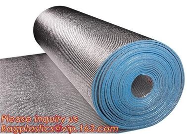 Aluminum foil coated with 3mm EPE foam for thermal insulation,Thermal break foil covered foam insulation board,bagease