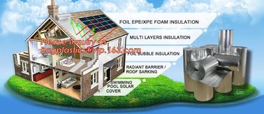 Aluminum foil coated with 3mm EPE foam for thermal insulation,Thermal break foil covered foam insulation board,bagease