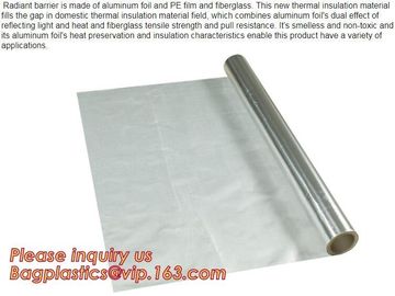 Aluminium laminated foil woven cloth vapor barrier lowes thermal insulation,foil fiberglass cloth,roof sarking,EPE,XPE