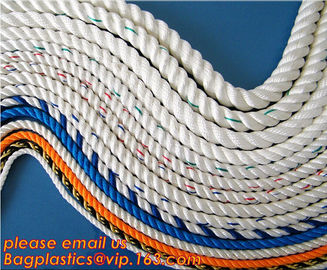 8mm polypropylene rope 8-ply mooring ship rope used ship rope, polypropylene rope, PET+PP rope