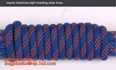 personal protective escape rope polyester rope, high strength fire escape safety climbing rope