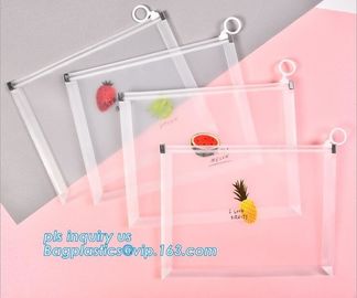 Custom transparent pp slider bag with air hole, writable zip lock bags with white panel, slider bags with zipper lock