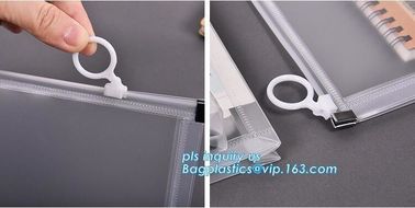 PP Flat Slider Zipper for PP Zipper Bag, Cloth package PE slider zip bag, Apparel Garment Clothing package PE slider zip