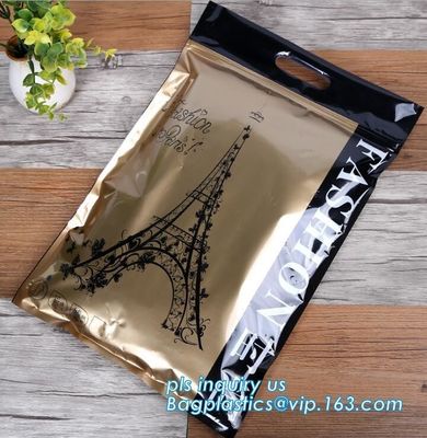 LDPE PP PVC FOIL plastic slider zip ziplock clothing packaging bag with zipper, PE recloseable zipper bag, Eco-friendly