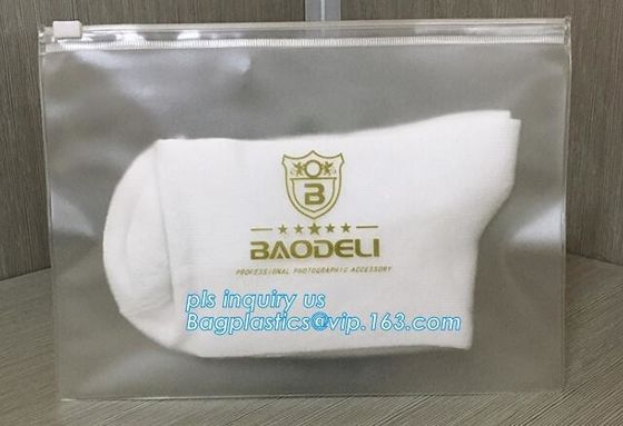 LDPE PP PVC FOIL plastic slider zip ziplock clothing packaging bag with zipper, PE recloseable zipper bag, Eco-friendly