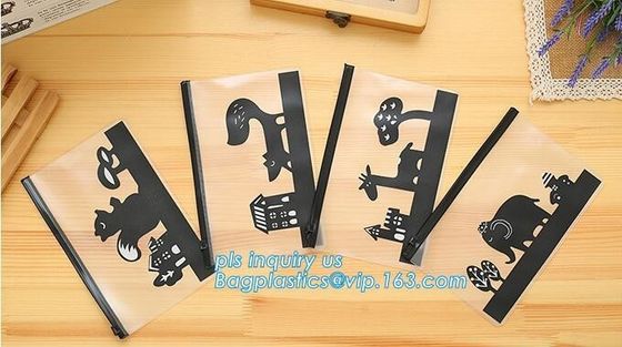 For Document or Swimwear pp plastic zip lock bag, zipper frosted PVC underwear packaging bag, slider ziplock waterproof