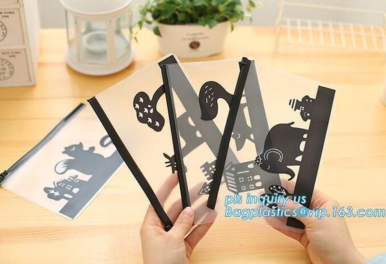 For Document or Swimwear pp plastic zip lock bag, zipper frosted PVC underwear packaging bag, slider ziplock waterproof