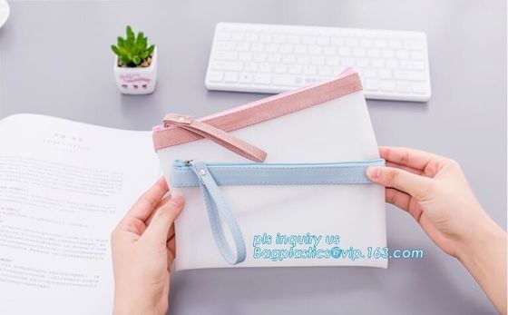 pencil bag school bag, TPU plastic pencil case with handle, creative kids pencil case for school children stationery set