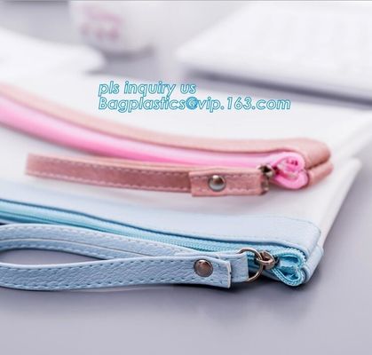 pencil bag school bag, TPU plastic pencil case with handle, creative kids pencil case for school children stationery set