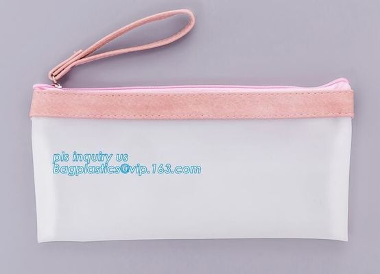 office stationery oxford cloth zipper file bag, A4 size document pockets file stationery file bag, Leather Stationery Fi