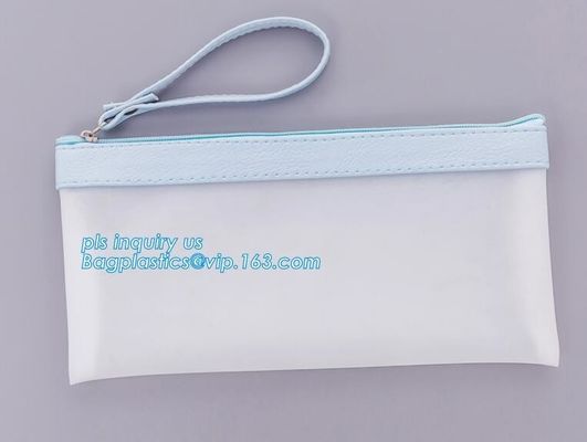 office stationery oxford cloth zipper file bag, A4 size document pockets file stationery file bag, Leather Stationery Fi