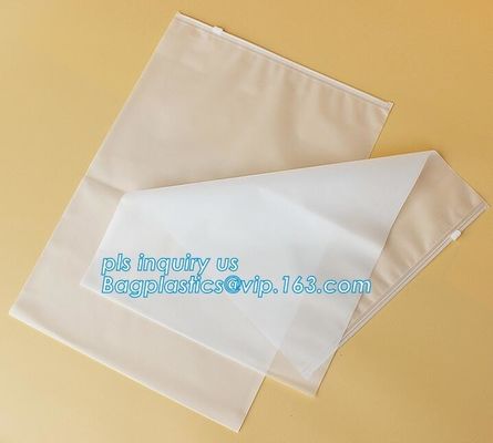 PE & PP double slider wholesale pe plastic file pouch with zipper, PP Plastic Slider Zip Lock A4 Doucment Files Holder B