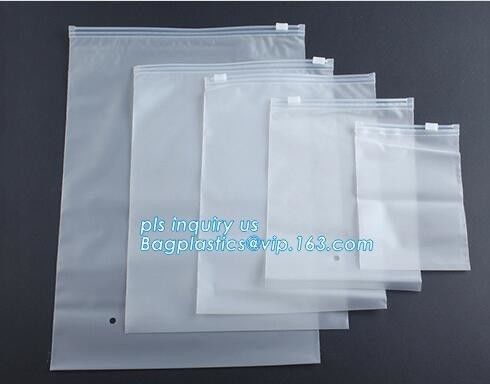 PE & PP double slider wholesale pe plastic file pouch with zipper, PP Plastic Slider Zip Lock A4 Doucment Files Holder B
