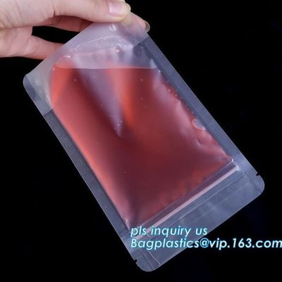 poly zip bags leakproof plastic slider zipper bags for packaging, slider ziplock printed pvc zipper bags, quad sealed sl