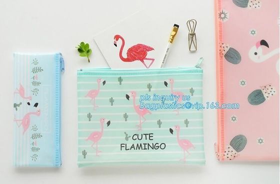 mesh net pouch for file folder, Promotion M square carrying PVC stationery file Bag, Ziplock Stationery Document File Nu