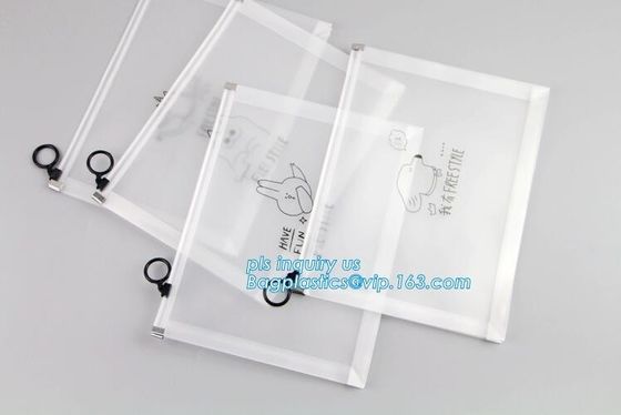 stationery slider bag with custom printed girls school pencil case/printing student stationery pencil bag case, slider p