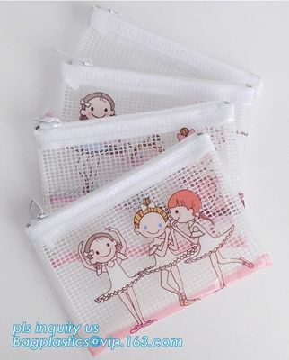 100% Biodegradable eco-friendly ziplock slider plastic transparent clear EVA bag, stationery package slider bag with cus