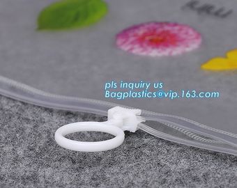 customize slider ziplock pvc travel cosmetic bag, eva ziplock slider bag eco bag, Bags Wth Slider Zipper Top