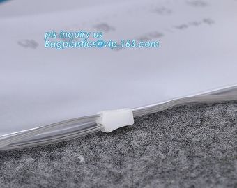 promotional bag clear slider ziplock pvc bag, slider ziplock pvc travel cosmetic bag, ziplock bags gusset pvc plastic ba