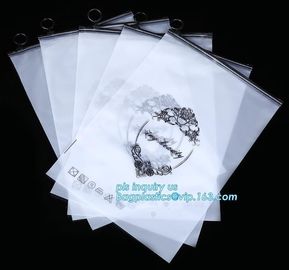 vinyl slider ziplock PVC bag packaging, EVA Beauty Makeup Standup Pouch Bags With Slider Zipper, Pencil Case Packaging B