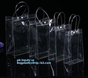 vinyl slider ziplock PVC bag packaging, EVA Beauty Makeup Standup Pouch Bags With Slider Zipper, Pencil Case Packaging B