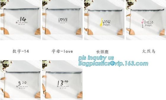 top slider ziplock OEM cheap china zipper bag, Slider zipper Clear pvc bag for package Vinyl transparent pvc bag cosmeti
