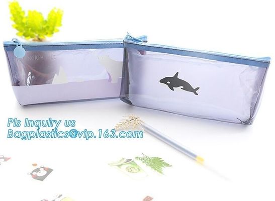 slider zipper pvc pouch clear vinyl pvc ziplock bag, OEM clear plastic zipper pouch/ clear vinyl slider zipper bag