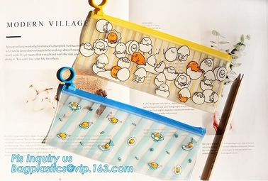 slider zipper pvc pouch clear vinyl pvc ziplock bag, water proof cosmetic vinyl PVC/EVA slider zipper plastic bags