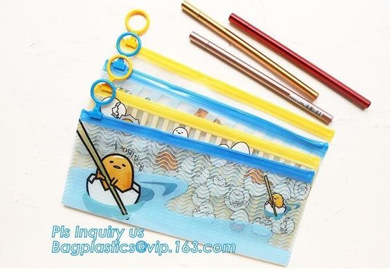 Sale Direct Custom Clear Vinyl Transparent PVC Slider Zip lock Bag, Different Size Plastic Document Bag, Non-toxic odorl