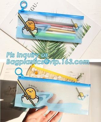 Sale Direct Custom Clear Vinyl Transparent PVC Slider Zip lock Bag, Different Size Plastic Document Bag, Non-toxic odorl