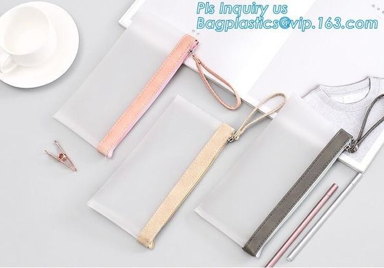 Zip Top Custom Printing Eco Friednly Slider Ziplock Bag, slider zipper pvc pouch clear vinyl pvc ziplock bag