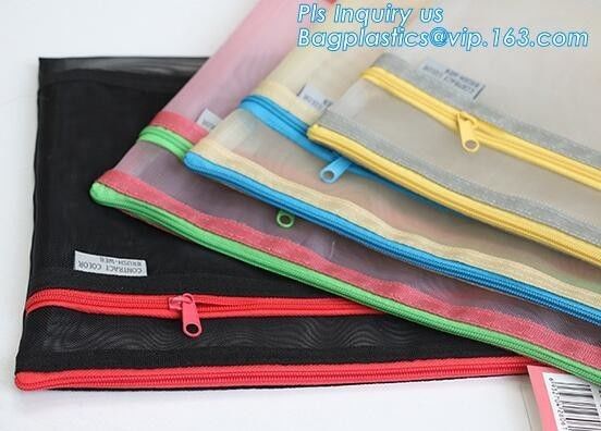 Colorful nylon zipper file folder bag with your own logo, zipper lock file bag, zipper file folder bag, carrying file ba