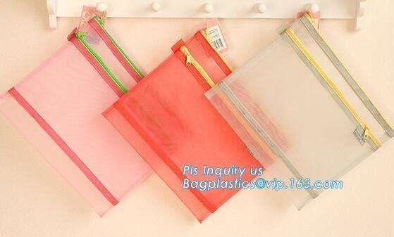 Colorful nylon zipper file folder bag with your own logo, zipper lock file bag, zipper file folder bag, carrying file ba