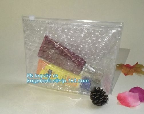 Bubble Ziplock Bag, Low Price Poly Slider Bubble Bag, Reclosed Black Foil Bubble Zipper Bag, customized Slider bubble ba